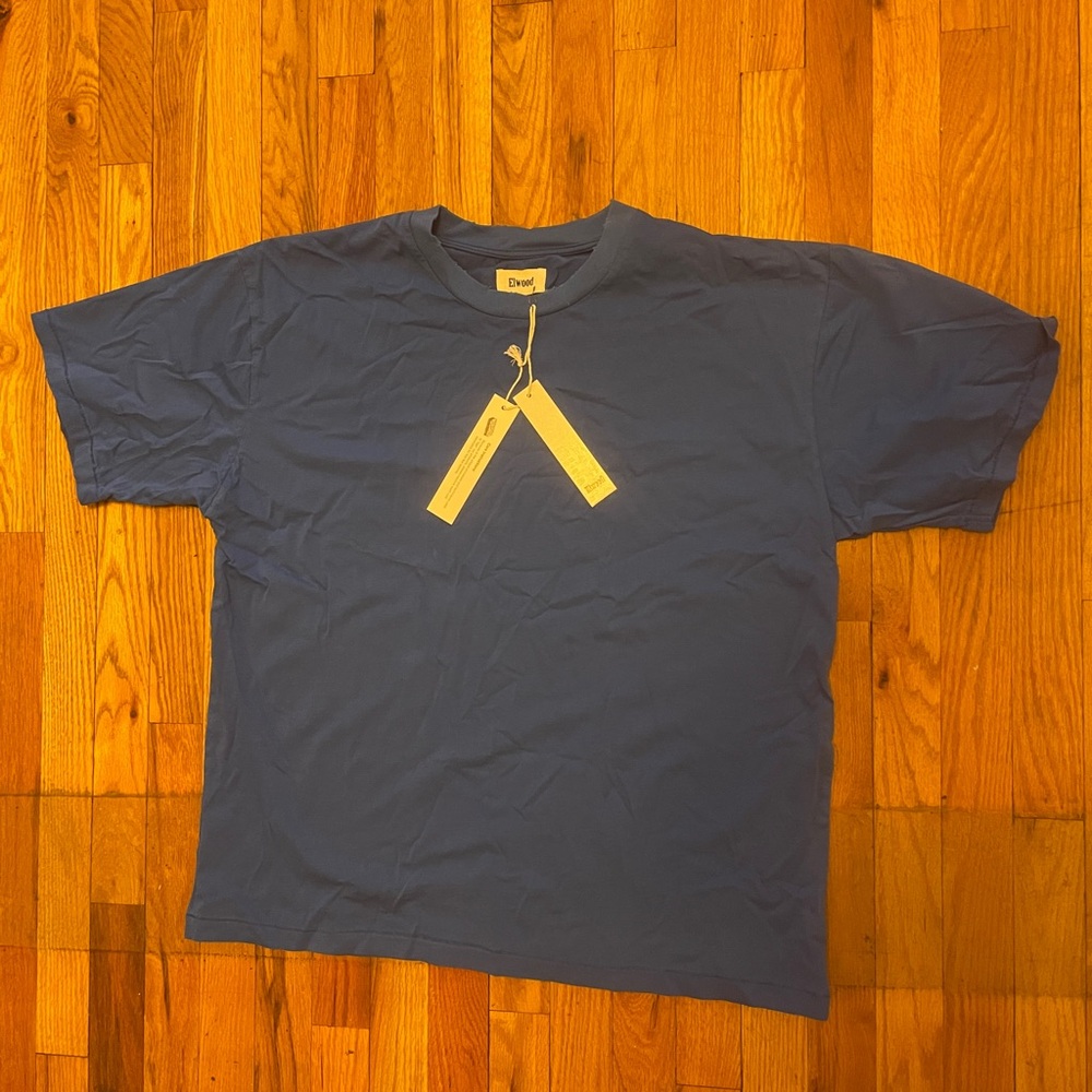 Brand new ELWOOD oversized Core tee L | COBALT BLUE original packaging